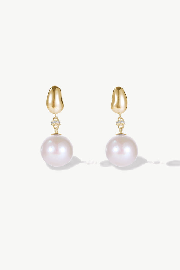 Doris Gold Vermeil Freshwater Pearl Drop Earrings - Classicharms