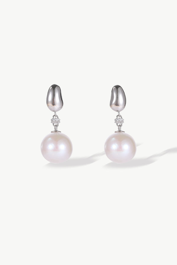Doris Sterling Silver Freshwater Pearl Drop Earrings