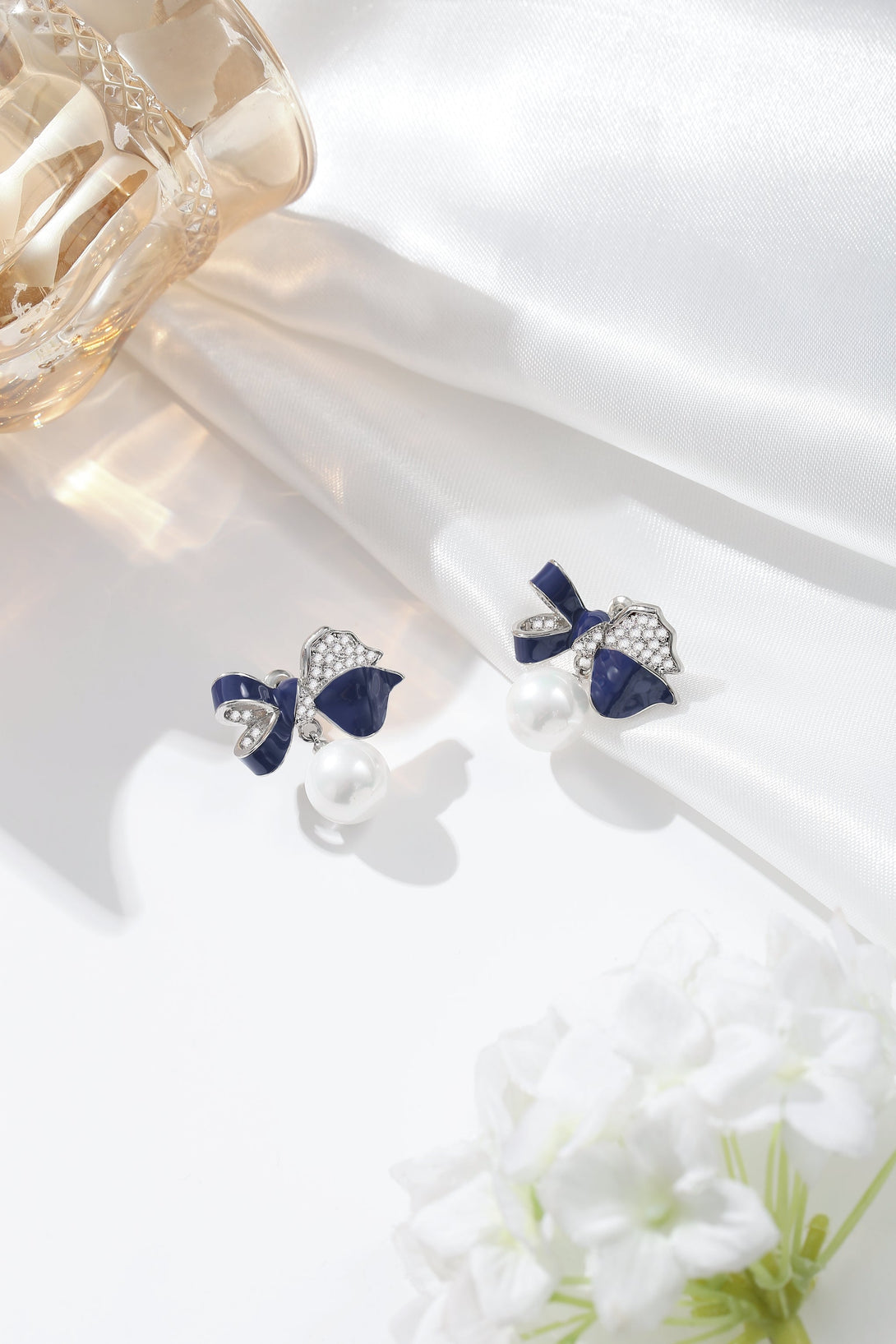 Blue Enamel Butterfly Earrings - Classicharms