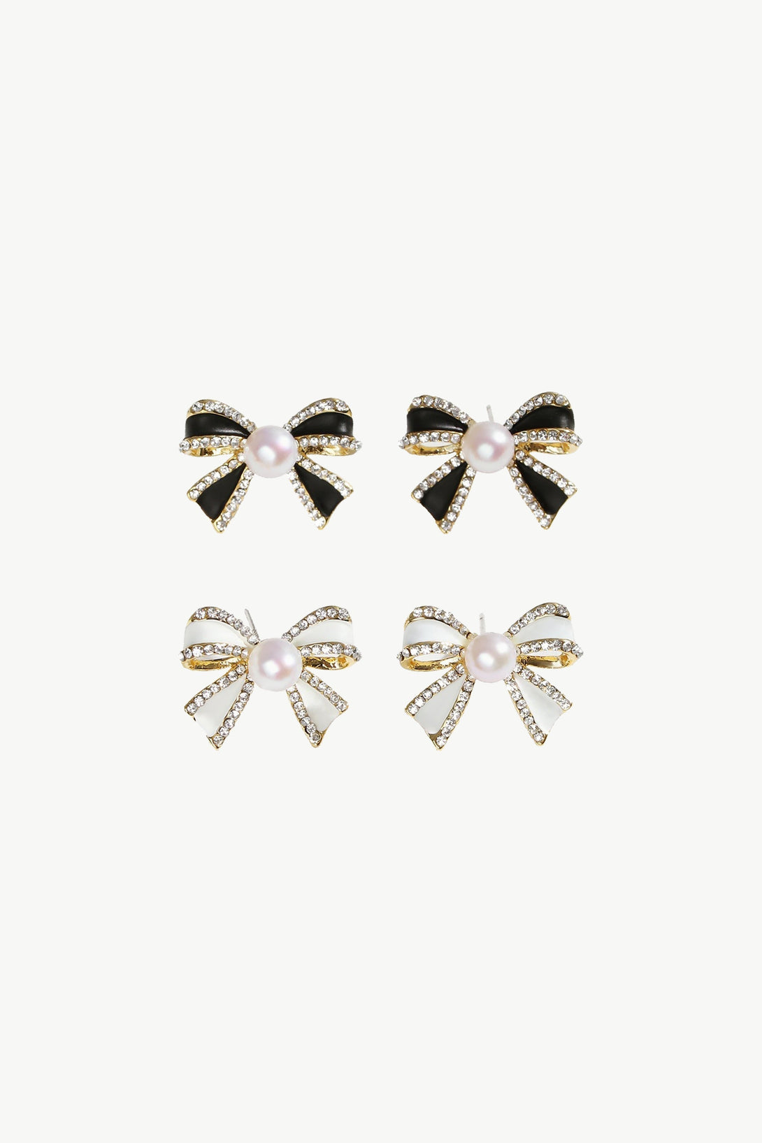 Cubic Zirconia Butterfly Studs Earrings Set - Classicharms