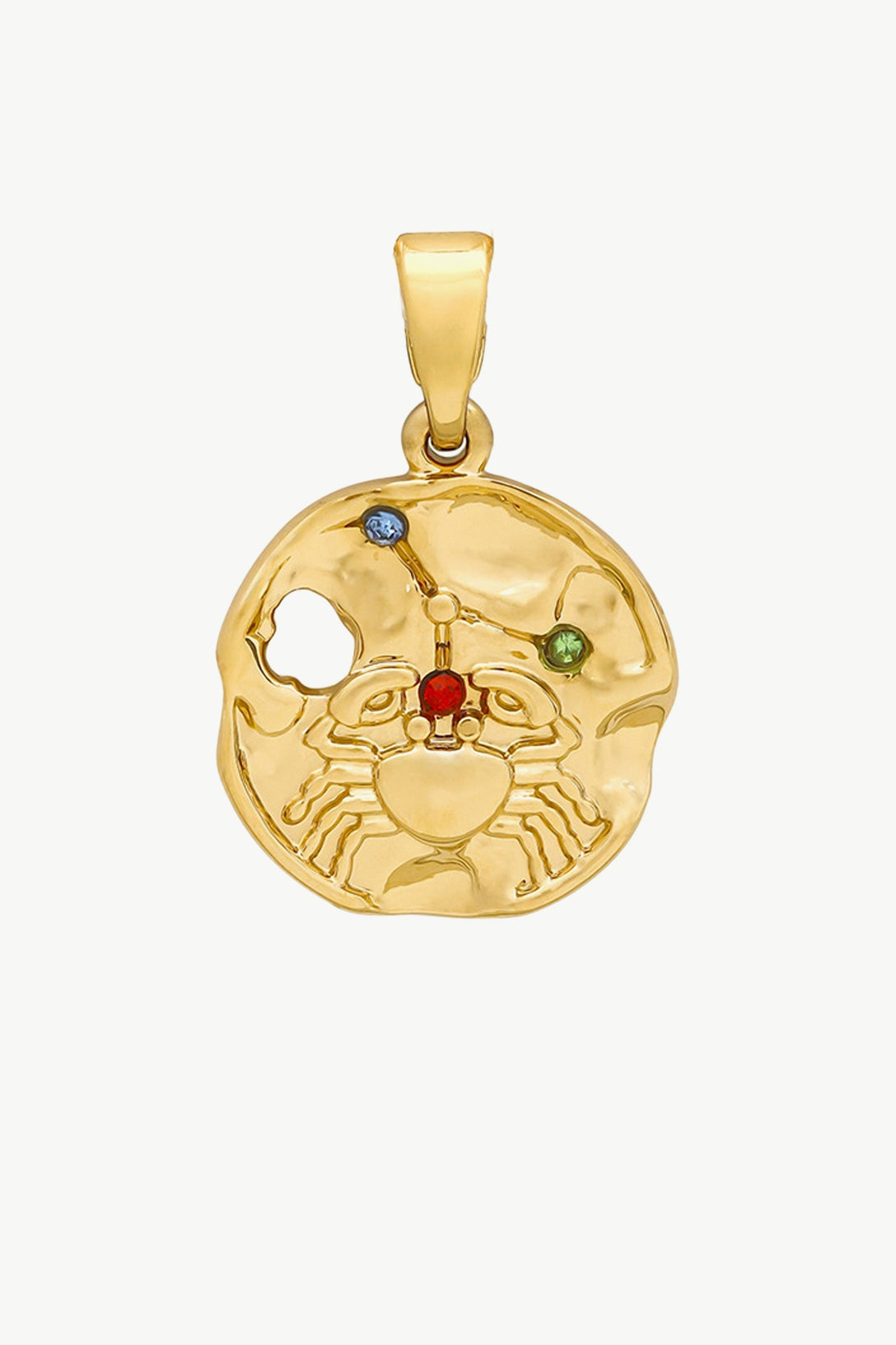 Gold Sculptural Zodiac Sign Pendant Necklace Set - Classicharms