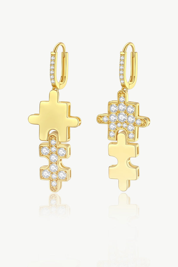 Jigsaw Puzzle Drop Earrings - Classicharms