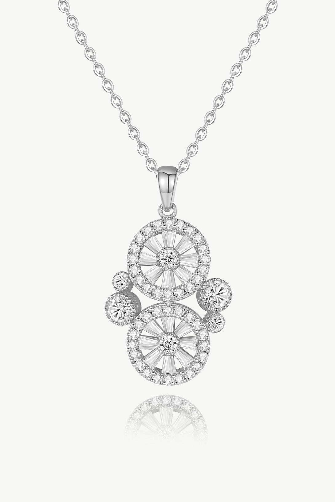 Silver Wheel of Fortune Necklace - Classicharms