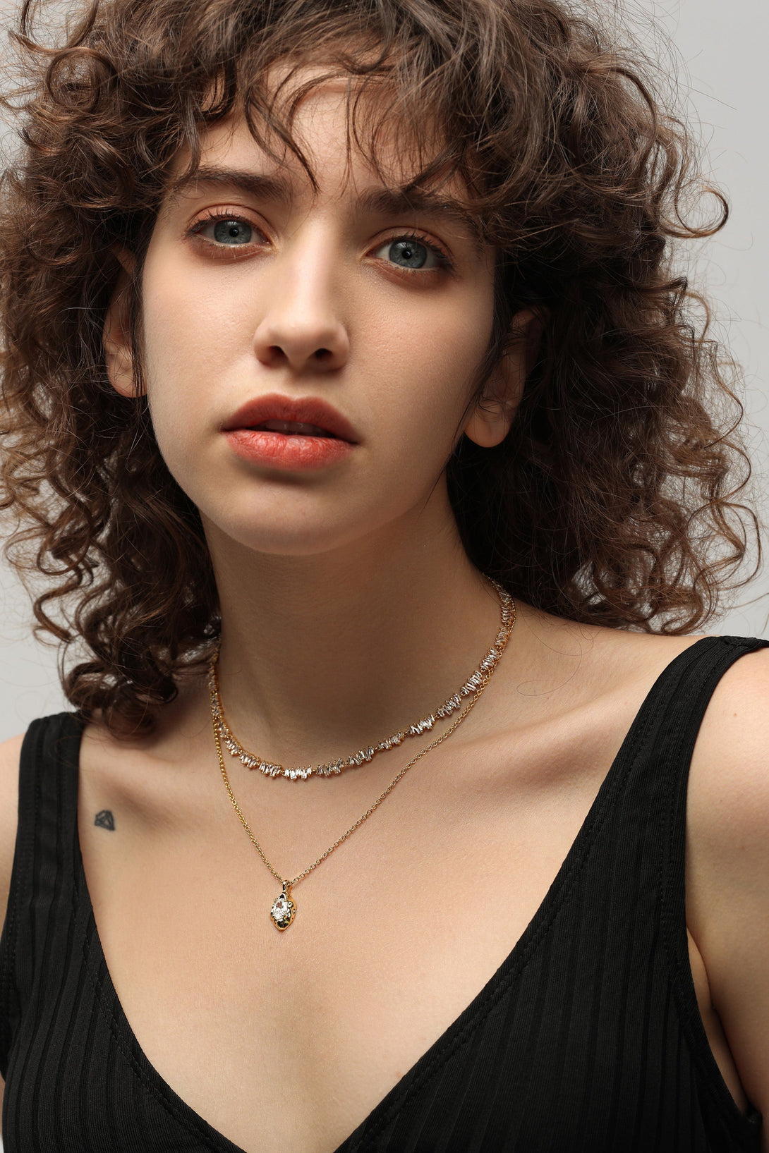 T Shape Zirconia Tennis Choker Necklace - Classicharms