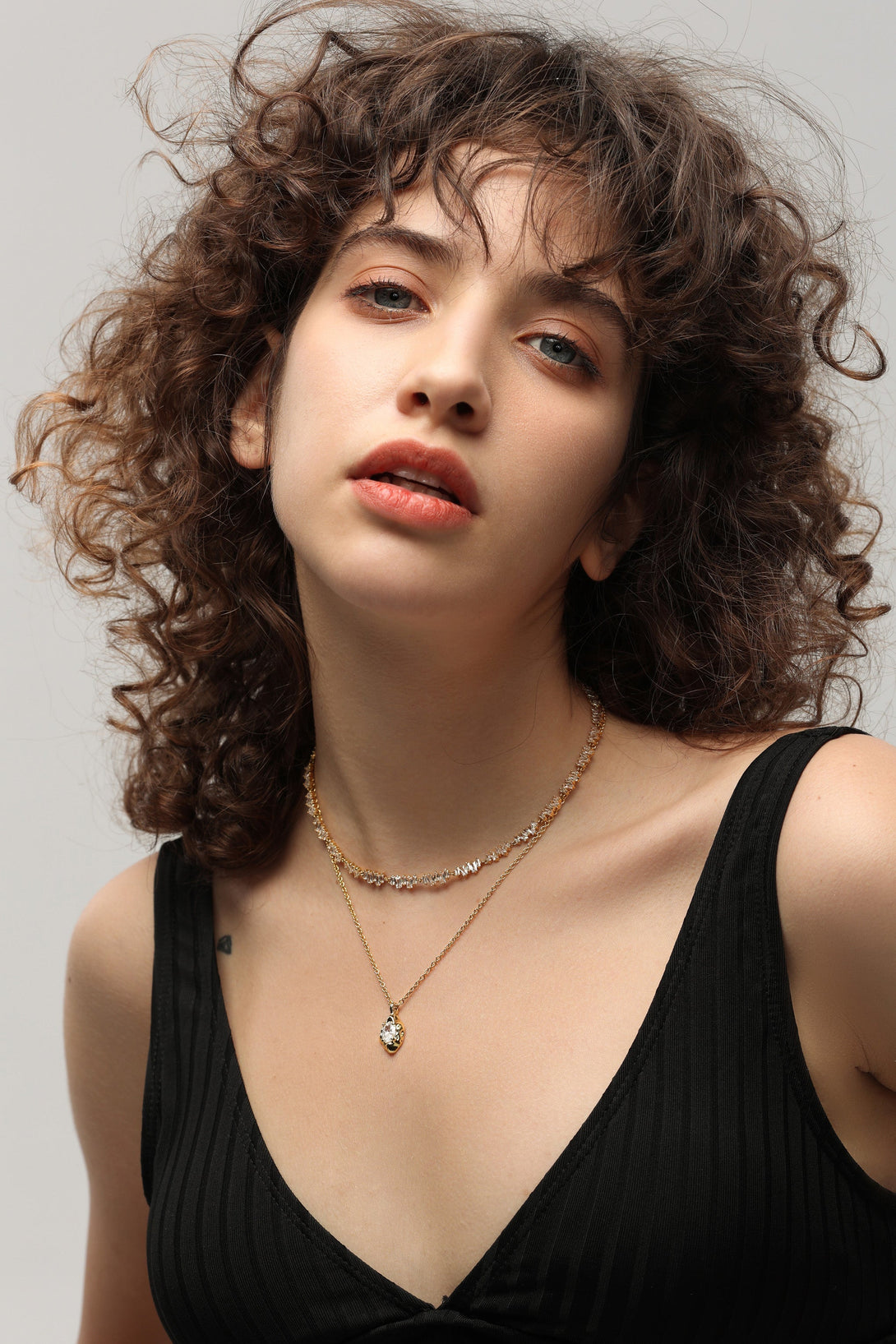 T Shape Zirconia Tennis Choker Necklace - Classicharms